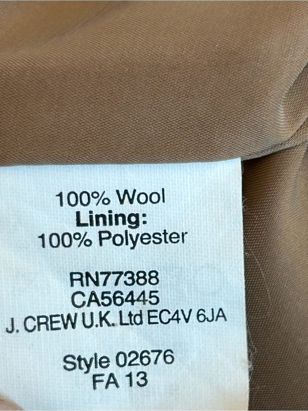 J.Crew No. 2 Pencil Skirt Size 8 100% Wool Beige Tan Classic Workwear NWOT - Picture 8 of 12